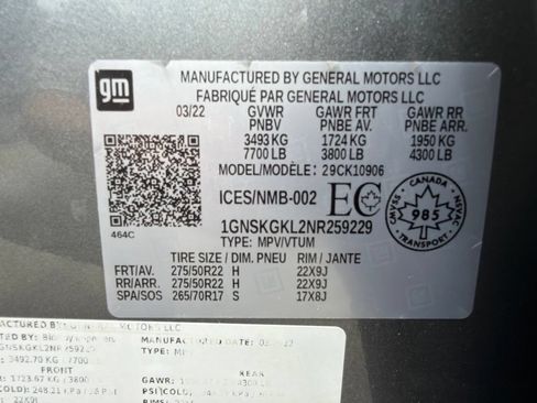 Used 2022 Chevrolet Suburban High Country w/ Max Trailering Package AWD/4WD image 31