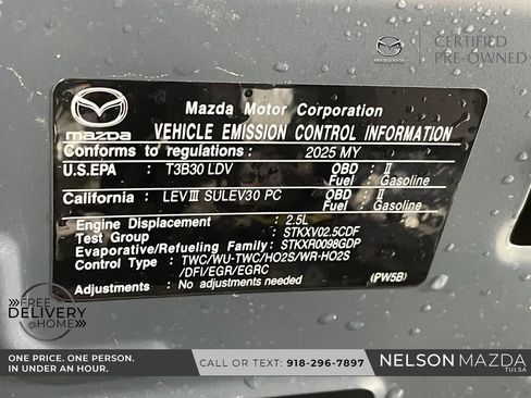 Certified 2025 MAZDA CX-30 AWD 2.5 S w/ Preferred Package image 51