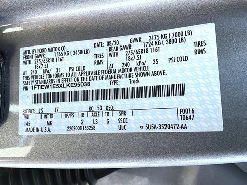 Used 2020 Ford F150 XLT w/ Equipment Group 302A Luxury AWD/4WD image 27