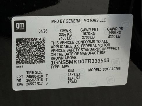 New 2026 Chevrolet Tahoe LS RWD image 21