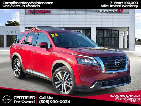 Certified 2023 Nissan Pathfinder Platinum image 1