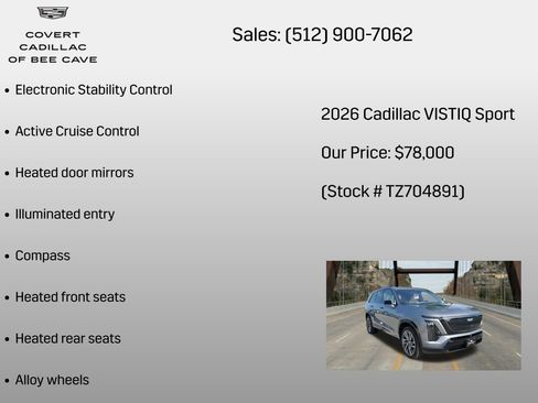 New 2026 Cadillac Vistiq Luxury AWD/4WD image 12