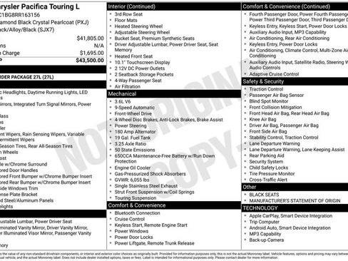 Used 2024 Chrysler Pacifica Touring-L FWD image 42