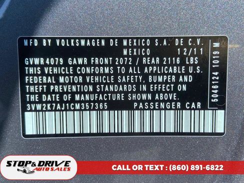 Used 2012 Volkswagen Jetta S image 17
