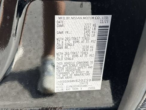 Used 2024 Nissan Frontier PRO-4X w/ Pro Convenience Package AWD/4WD image 33
