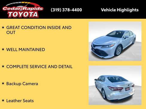 Certified 2020 Toyota Camry XLE FWD image 9
