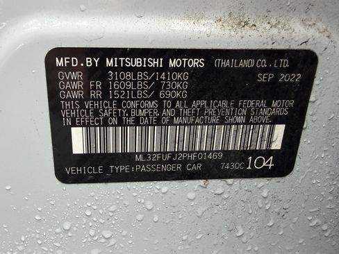 Used 2023 Mitsubishi Mirage G4 ES FWD image 15