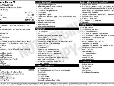 Used 2025 Toyota Camry SE image 6