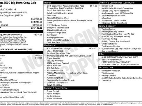 Used 2023 RAM 2500 Big Horn w/ Level 1 Equipment Group image 2