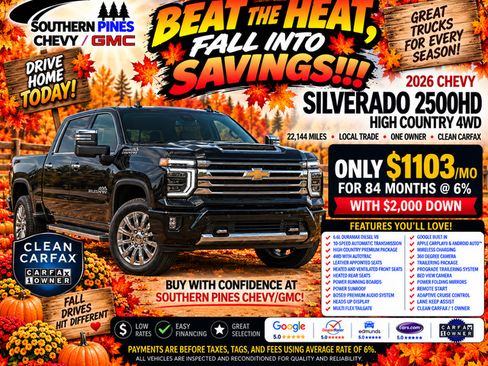 Used 2026 Chevrolet Silverado 2500 High Country w/ Midnight Edition AWD/4WD image 5