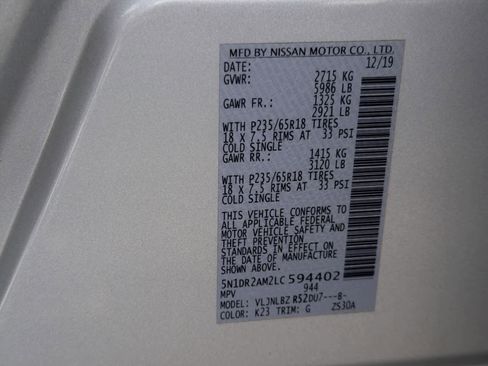 Used 2020 Nissan Pathfinder S image 36