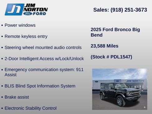 Used 2025 Ford Bronco Big Bend AWD/4WD image 31