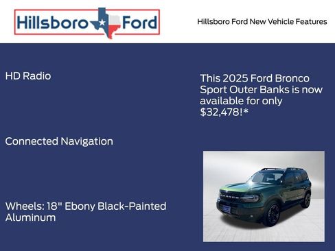 New 2025 Ford Bronco Sport Outer Banks w/ Outer Banks Tech Package+ image 10