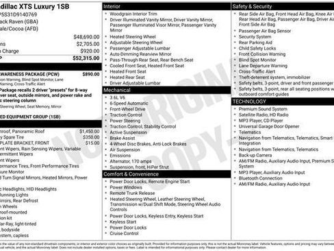 Used 2013 Cadillac XTS Luxury w/ Driver Awareness Package FWD image 31