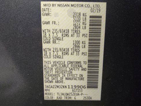 Used 2019 Nissan Murano SV w/ Premium Package image 33