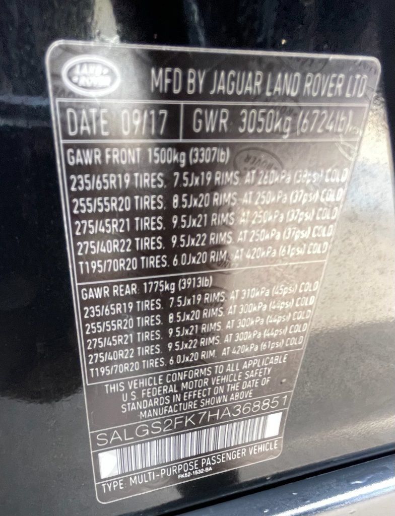 Used 2017 Land Rover Range Rover HSE AWD/4WD image 33