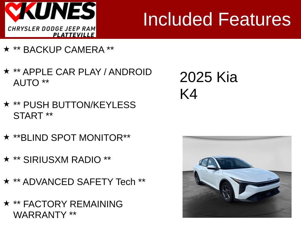 Used 2025 Kia K4 FWD image 2