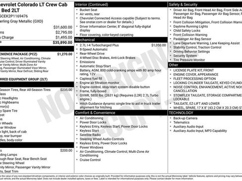 Used 2023 Chevrolet Colorado LT w/ LT Convenience Package RWD image 6