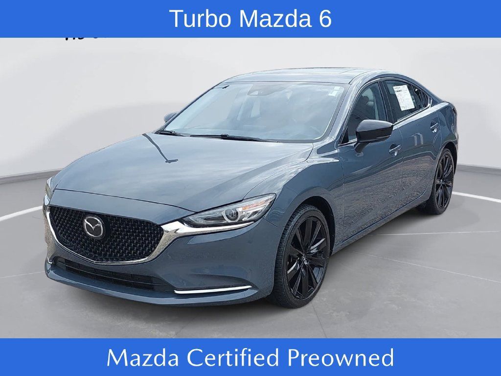 Certified 2021 MAZDA MAZDA6 Carbon Edition FWD image 1