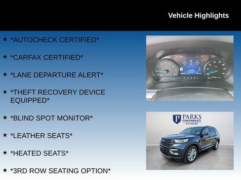 Used 2023 Ford Explorer XLT w/ Equipment Group 202A image 4