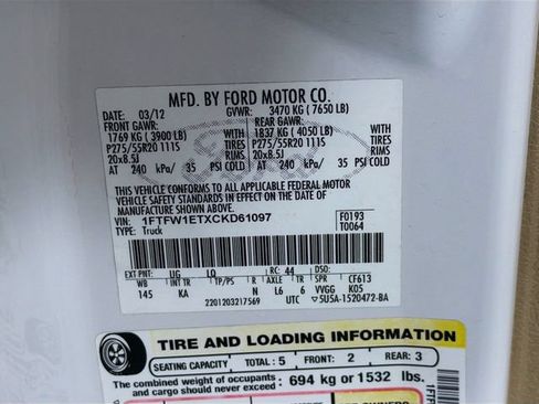 Used 2012 Ford F150 King Ranch w/ Off Road Pkg AWD/4WD image 39