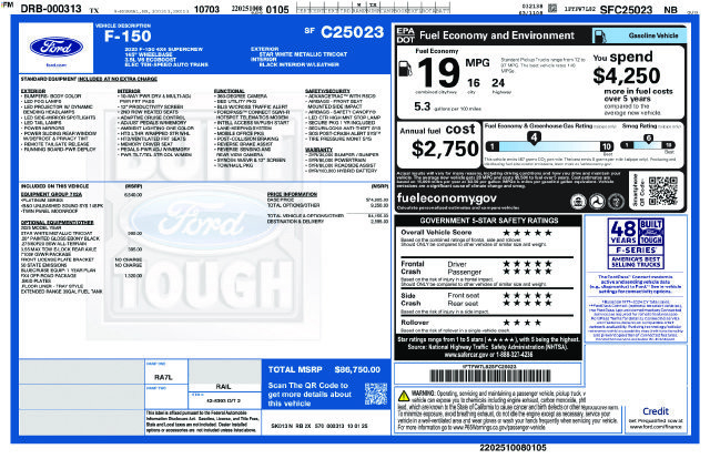 Used 2025 Ford F150 Platinum w/ Equipment Group 702A High AWD/4WD image 2
