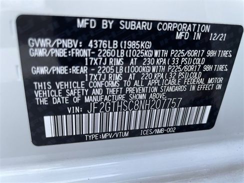 Used 2022 Subaru Crosstrek 2.5i Sport w/ Moonroof Package image 28