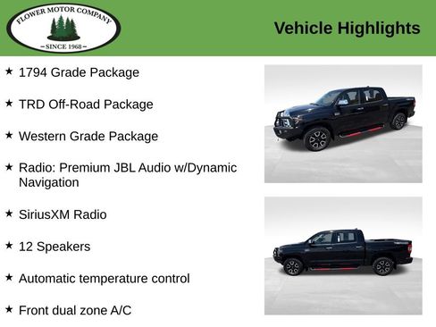 Used 2020 Toyota Tundra 1794 Edition w/ TRD Off-Road Package AWD/4WD image 5