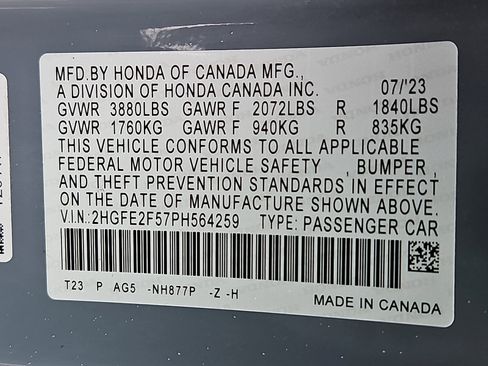 Used 2023 Honda Civic Sport image 27