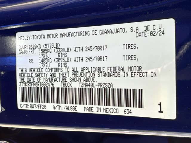Certified 2024 Toyota Tacoma SR5 RWD image 26