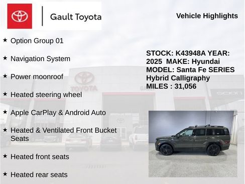 Used 2025 Hyundai Santa Fe Calligraphy AWD/4WD image 5