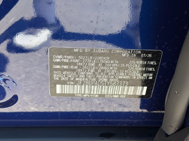 New 2026 Subaru Outback Premium AWD/4WD image 25