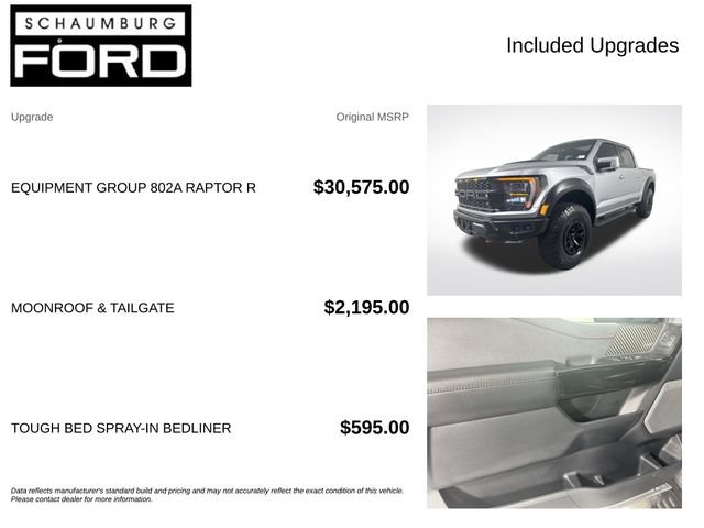 Used 2023 Ford F150 Raptor w/ Equipment Group 802A Raptor R AWD/4WD image 4