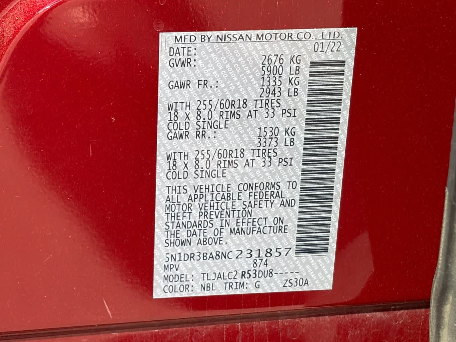 Used 2022 Nissan Pathfinder SV FWD image 12