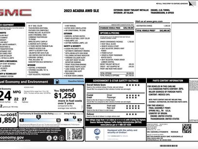 Used 2023 GMC Acadia SLE w/ Driver Convenience Package