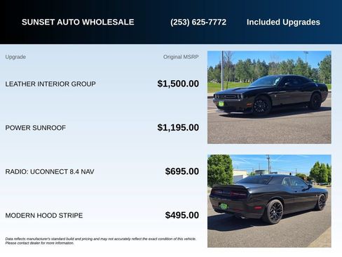 Used 2015 Dodge Challenger R/T Scat Pack w/ Leather Interior Group RWD image 22