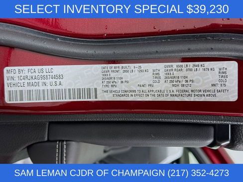 New 2025 Jeep Grand Cherokee L Altitude image 32