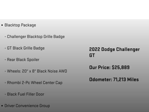 Used 2022 Dodge Challenger GT w/ Plus Package AWD/4WD image 25