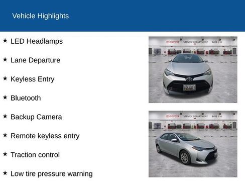Used 2019 Toyota Corolla LE FWD image 2