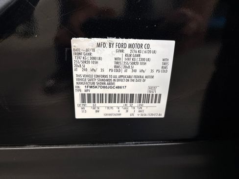 Used 2018 Ford Explorer XLT w/ Equipment Group 202A FWD image 37