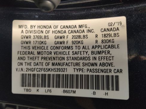 Used 2019 Honda Civic LX image 33