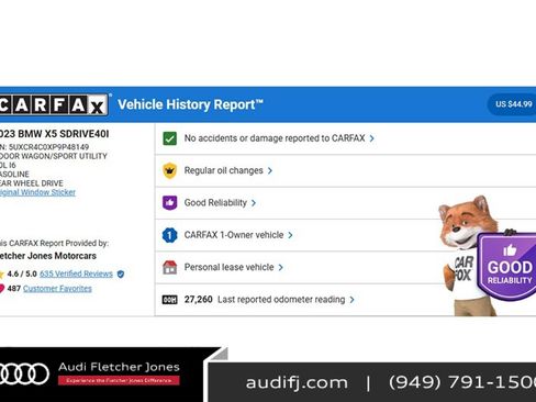 Used 2023 BMW X5 sDrive40i w/ Parking Assistance Package image 3