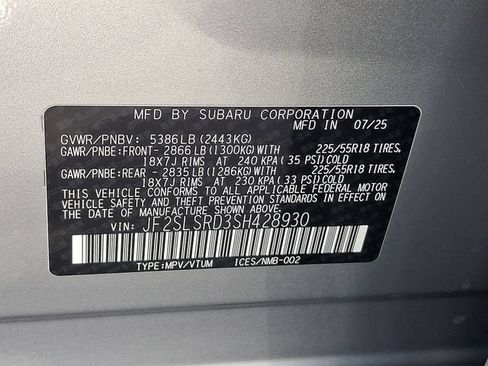 Certified 2025 Subaru Forester Limited AWD/4WD image 28