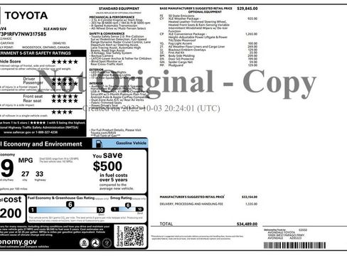 Used 2022 Toyota RAV4 XLE w/ Convenience Package AWD/4WD image 3