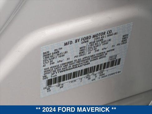 New 2024 Ford Maverick Lariat w/ Tremor Off-Road Package image 32