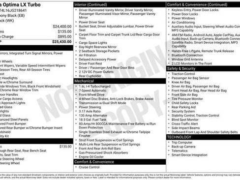 Used 2018 Kia Optima LX image 2