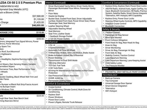Certified 2024 MAZDA CX-50 AWD 2.5 S w/ Cargo Package image 9