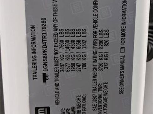 New 2026 Chevrolet Tahoe Z71 w/ Z71 Off-Road Package image 33