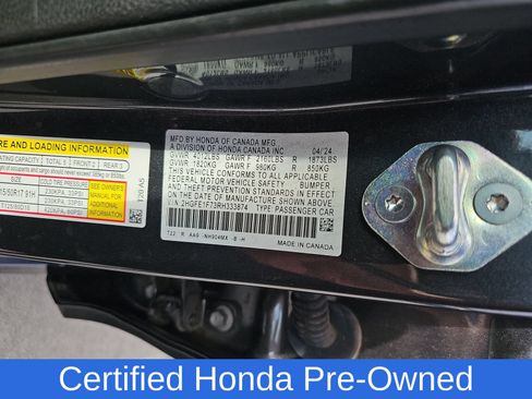Certified 2024 Honda Civic EX image 11