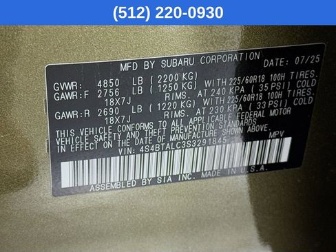 Used 2025 Subaru Outback Onyx Edition image 41